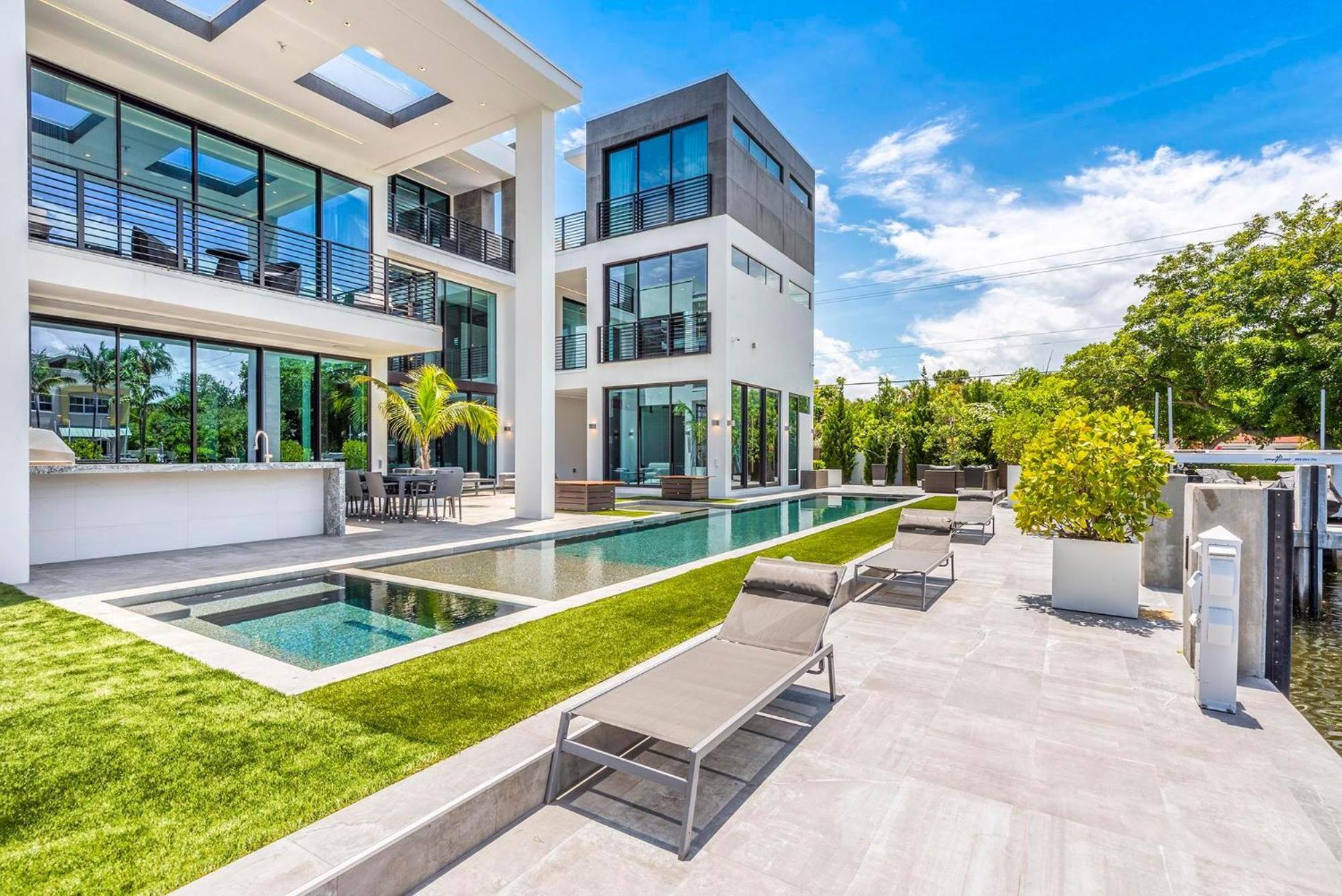 فيلا Boardwalk Mansion فورت لودرديل المظهر الخارجي الصورة